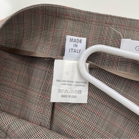 Gunex Tan Brown 100% Wool Pleated A-Line Skirt Size 10 - Picture 4 of 8